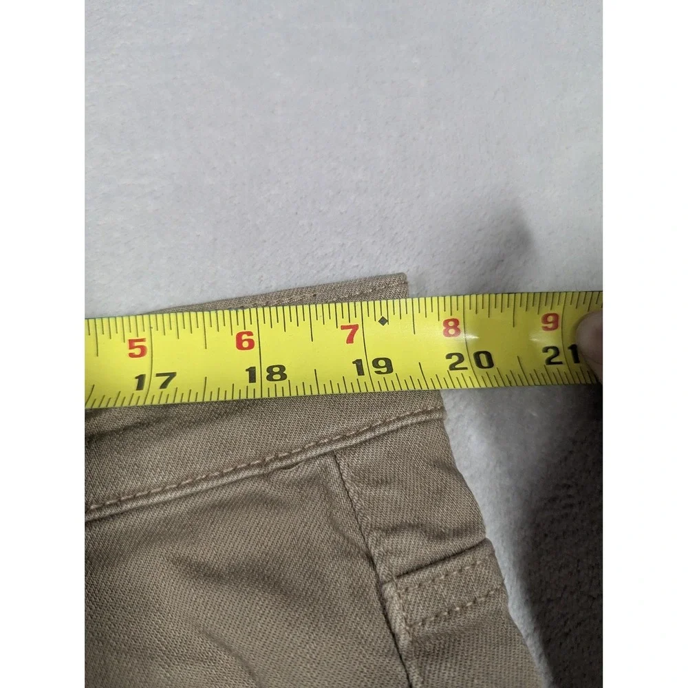 Flag & Anthem Nashville Straight Jeans Mens 40x30 Beige Khaki Stretch Denim